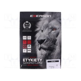 1 pcg x EMERSON - Label, self-adhesive, 38x21.2mm, 100pcs.