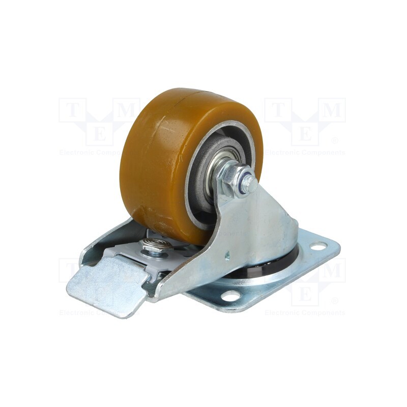 1 pcs x RADER - KPM-ALPU 80K-HC - Transport wheel, Ø: 80mm, W: 38mm, H: 111mm, torsional with lock