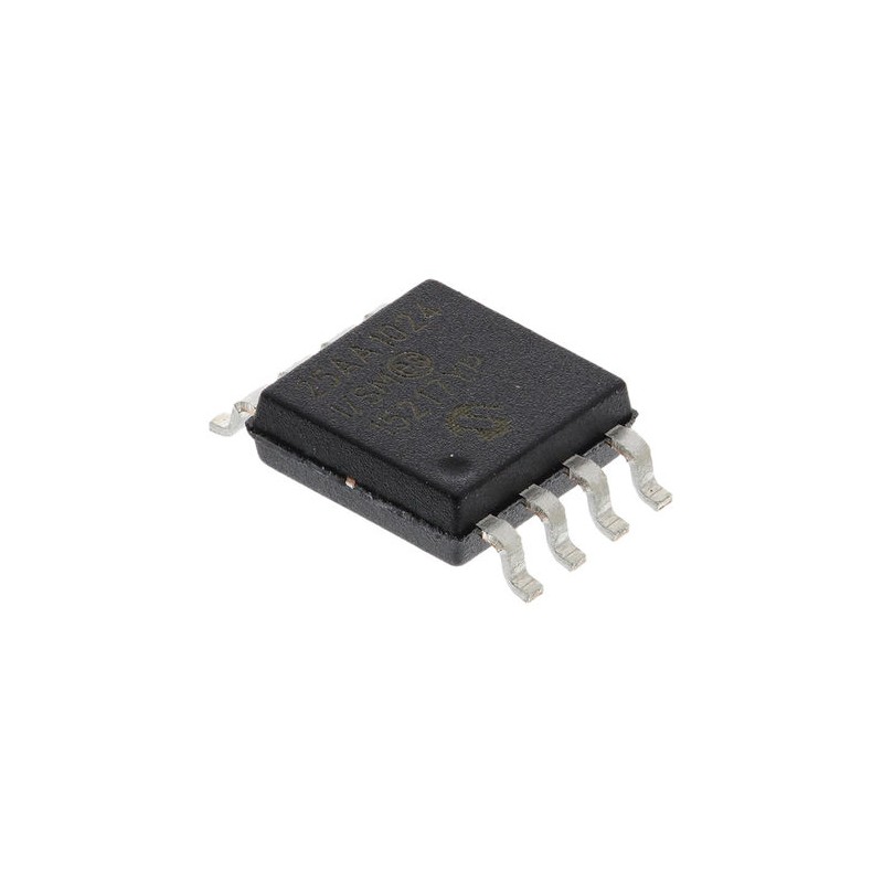 90 pcs - Microchip 25AA1024-I/SM, 1Mbit Serial EEPROM Memory, 250ns 8-Pin SOIJ Serial-SPI