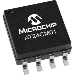 95 pcs - Microchip AT24CM01-SHD-B, 1Mbit EEPROM Memory Chip, 550ns 8-Pin SOIJ-8 Serial-2 Wire, Serial-I2C