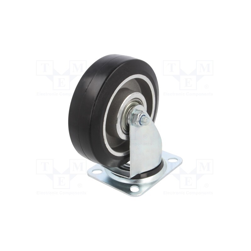 1 pcs x RADER - KPE-ALGE 125K - Transport wheel, Ø: 125mm, W: 40mm, H: 156mm, torsional, 150kg, ALGE