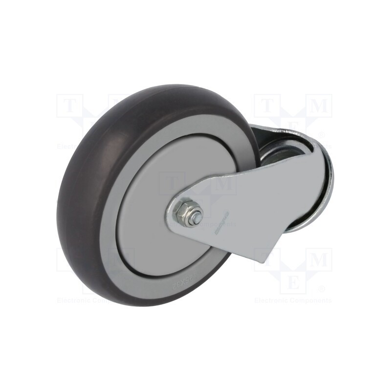 1 pcs x COLSON - JDPE 1255 6000 - Transport wheel, Ø: 125mm, W: 27mm, H: 157mm, torsional, 120kg