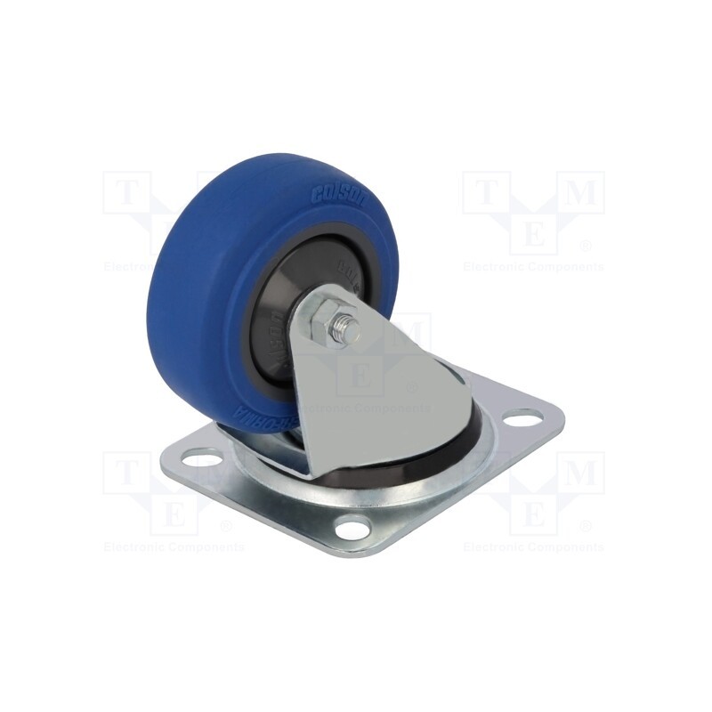 1 pcs x COLSON - JPPR 0801 5100 - Transport wheel, Ø: 80mm, W: 32mm, H: 105mm, torsional, 120kg