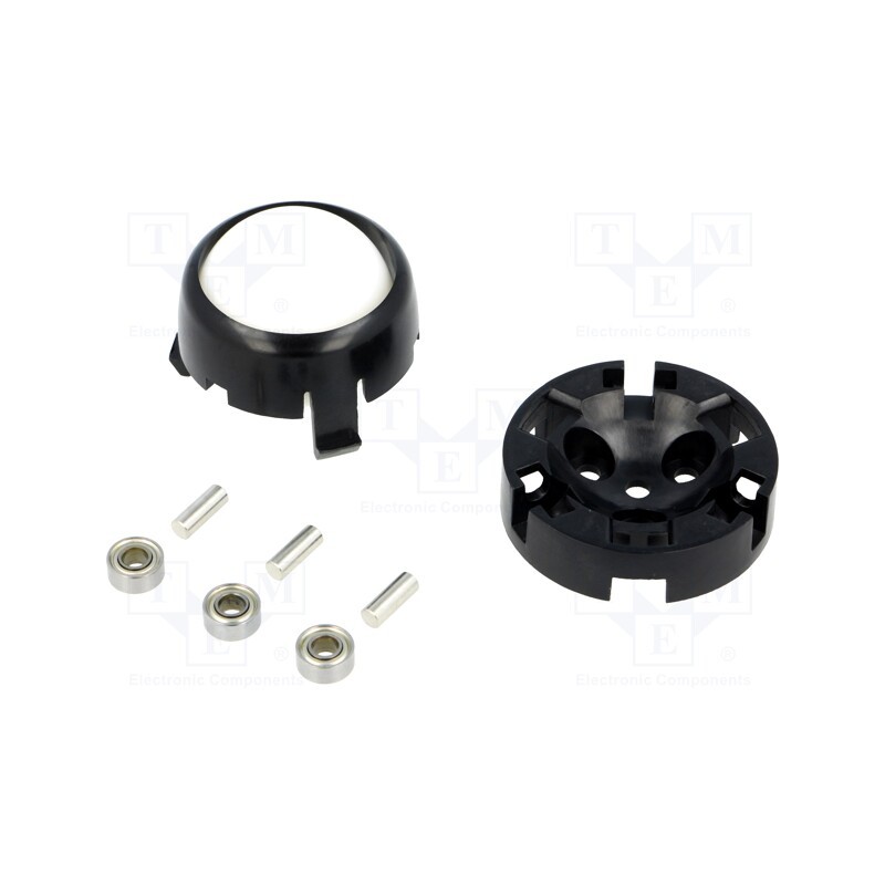 1 pcs x POLOLU - POLOLU-2692 - Ball casters, Kit: ball,housing, screw, Ø: 34mm, Tip mat: plastic