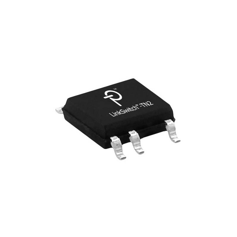 1000 pcs - Power Integrations, AC-DC Converter 225 (MDCM) mA, 360 (CCM) mA, Minimum of 50 V 7-Pin, SMD LNK3206G-TL