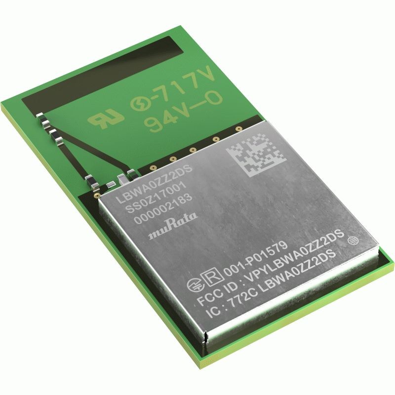 1000 pcs - Murata Power Solutions LBWA0ZZ2DS-688 3 - 3.6V WiFi Module, 802.11b/g/n SDIO