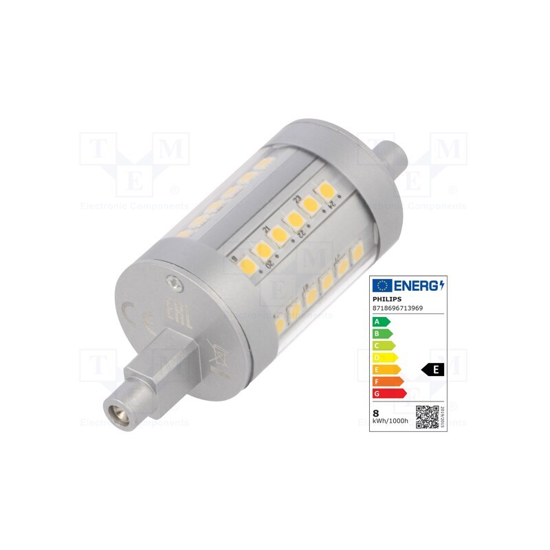 1 pcs x PHILIPS - 8718696713969 - LED lamp, neutral white, R7S, 230VAC, 1000lm, P: 7.5W, 4000K