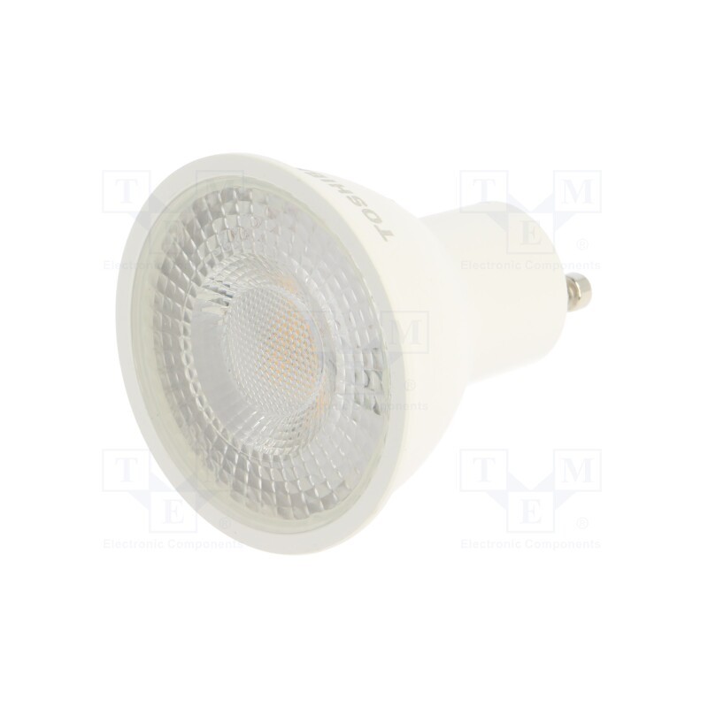 1 pcs x TOSHIBA LED LIGHTING - DELS-GU345P5T8AE21 - LED lamp, warm white, GU10, 230VAC, 450lm, 5.5W, 38°, 3000K