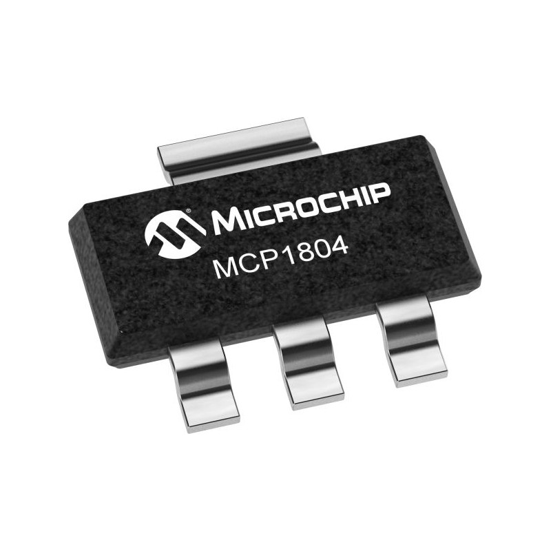 1000 pcs - Microchip MCP1804T-J002I/DB, 1 Low Dropout Voltage, Voltage Regulator 150mA, 18 V 3-Pin, SOT-223
