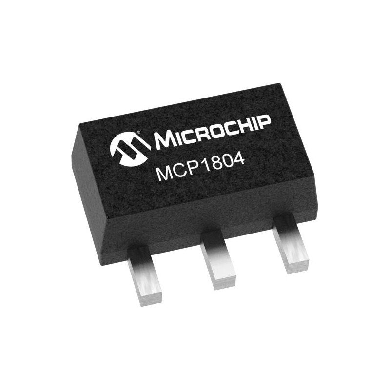 1000 pcs - Microchip MCP1804T-J002I/MB, 1 Low Dropout Voltage, Voltage Regulator 150mA, 18 V 3-Pin, SOT-89