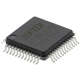 1000 pcs - FTDI Chip FT2232D-REEL, USB Controller, 48-Pin LQFP