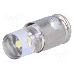 1 pcs x MARL - 205-997-23-38 - LED lamp, white cold, S5,7s, 24÷28VDC, No.of diodes: 1, -30÷75°C