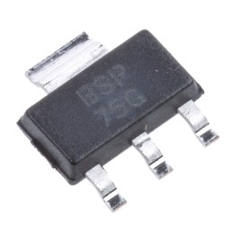 1000 pcs - DiodesZetex BSP75GTALow Side, Low Side Switch Power Switch IC 3 + Tab-Pin, SOT-223