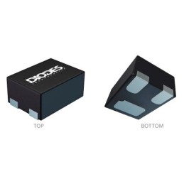 10000 pcs - Diodes Inc D5V0F2U3LP08-7B, Dual-Element ESD Protection Diode, 3-Pin X2-DFN0806-3