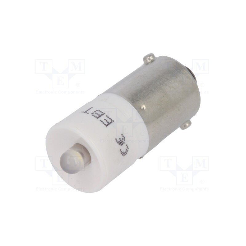 1 pcs x CML INNOVATIVE TECHNOLOGIES - 1860613W3D - LED lamp, white, BA9S, 130VAC