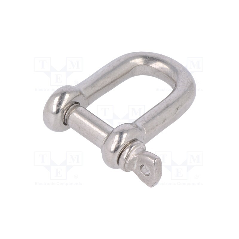 1 pcs x KRAFTBERG - SZE-D5-A4 - Dee shackle, acid resistant steel A4, for rope, 5mm
