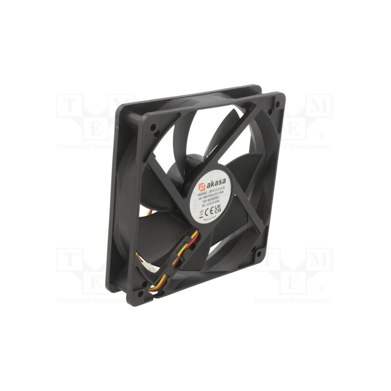 1 pcs x Akasa - AK-1225LS-KT05 - Fan: DC, axial