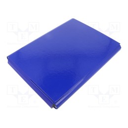 1 pcs x OFFICE PRODUCTS - Folder, A4, navy blue, Velcro fastening