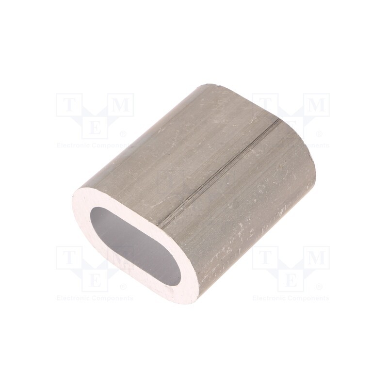 1 pcs x DROMET - ZLA16 - Ferrule, aluminium, for rope, Ørope: 16mm, L: 56mm
