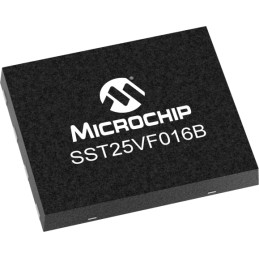 2000 pcs - Microchip NOR 16Mbit SPI Flash Memory 8-Pin WSON-8, SST25VF016B-50-4I-QAF-T