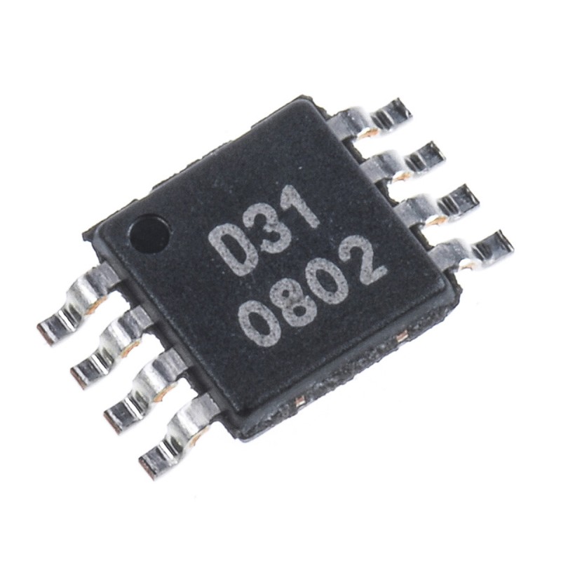 250 pcs - Texas Instruments, DAC 16 bit-, 93ksps, -1.25%FSR Serial (SPI/QSPI/Microwire), 8-Pin MSOP