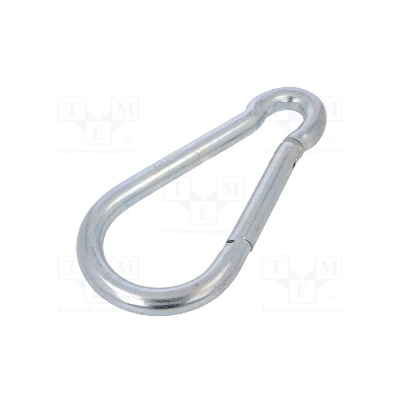 1 pcs x DROMET - KSO14180 - Carabiner, steel, for rope, L: 180mm, zinc, 14mm