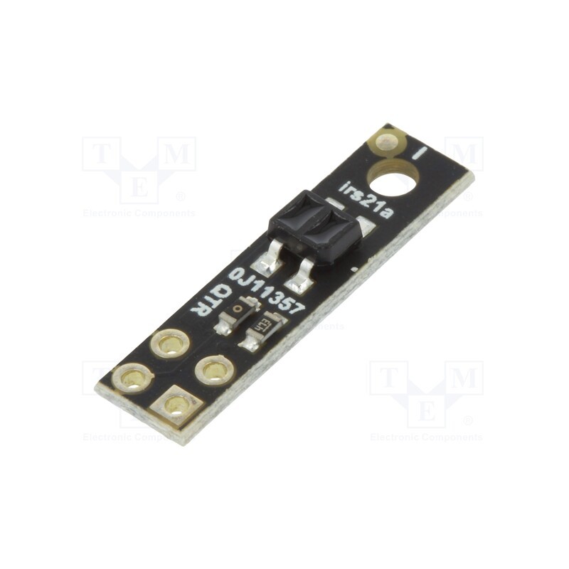 1 pcs x POLOLU - QTR-HD-01A REFLECTANCE SENSOR - Sensor: distance, reflective, 2.9÷5.5VDC, analog, Ch: 1, 5x20mm, HD
