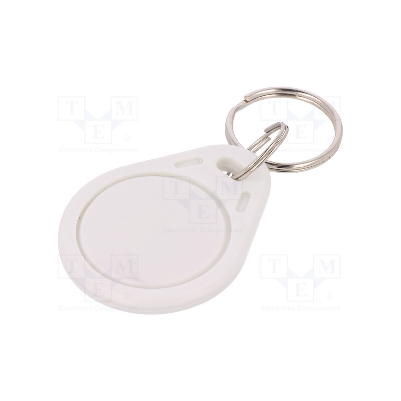 1 pcs x - S103-WE - RFID pendant, plastic, white, 125kHz, 8BROM