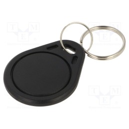 1 pcs x - S303B-BK - RFID pendant, ISO/IEC14443-3-A, plastic, black, 13.56MHz