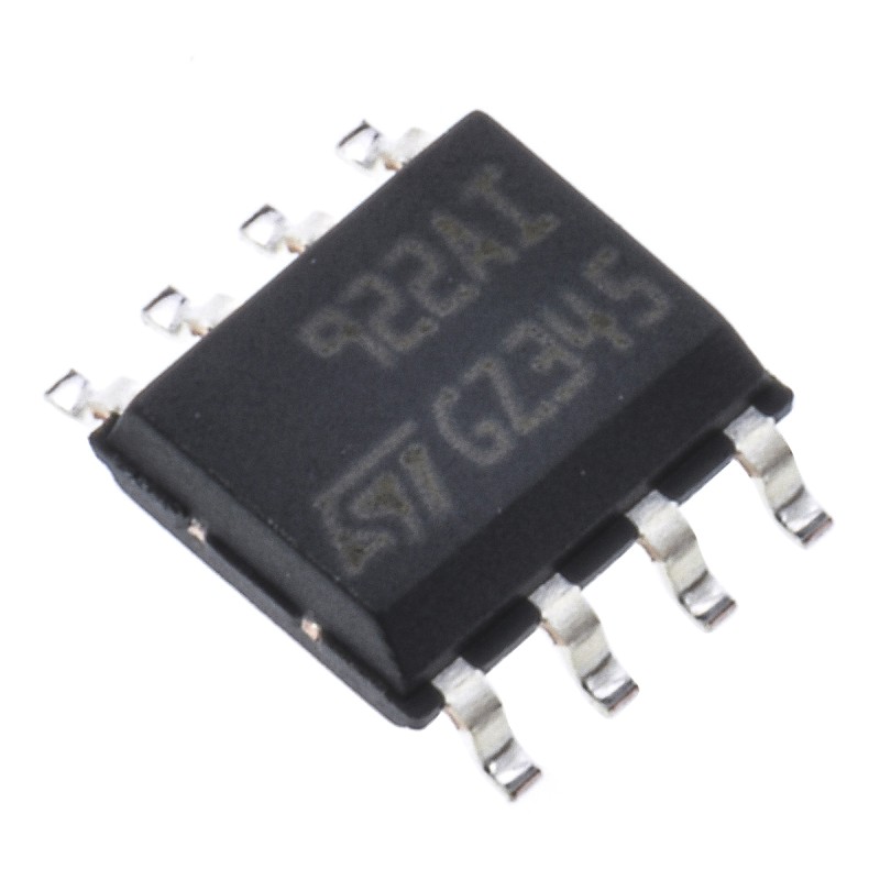 2500 pcs - TS922AIDT STMicroelectronics, Audio, Op Amp, RRIO, 4MHz, 3 - 9 V, 8-Pin SOIC