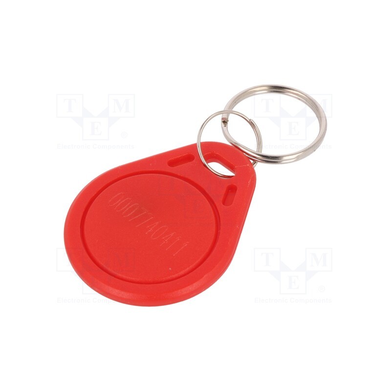 1 pcs x - S103N-RD - RFID pendant, plastic, red, 125kHz, 8BROM