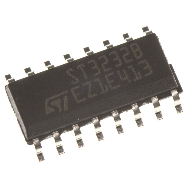 2500 pcs - STMicroelectronics ST3232BDR Line Transceiver, 16-Pin SOIC