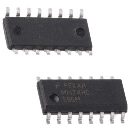 2500 pcs - onsemi MM74HC595MX 8-stage Surface Mount Shift Register 74HC, 16-Pin SOIC