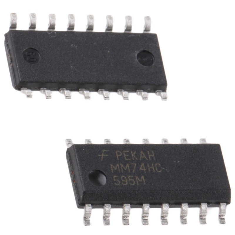 2500 pcs - onsemi MM74HC595MX 8-stage Surface Mount Shift Register 74HC, 16-Pin SOIC