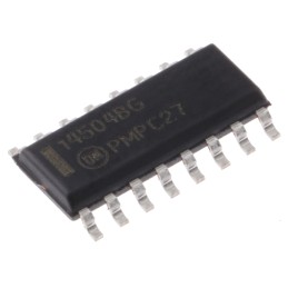2500 pcs - onsemi MC14504BDR2G, Logic Level Translator Level Translator CMOS, TTL to CMOS, 16-Pin SOIC