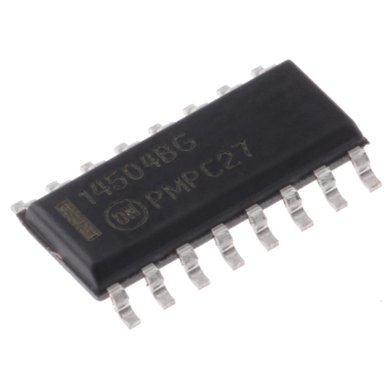 2500 pcs - onsemi MC14504BDR2G, Logic Level Translator Level Translator CMOS, TTL to CMOS, 16-Pin SOIC