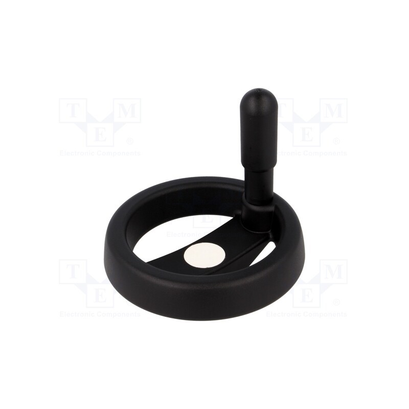1 pcs x ELESA+GANTER - VRTP.100+I A-10 - Knob, with handle, H: 37mm, Ømount.hole: 10mm, black, 0÷80°C
