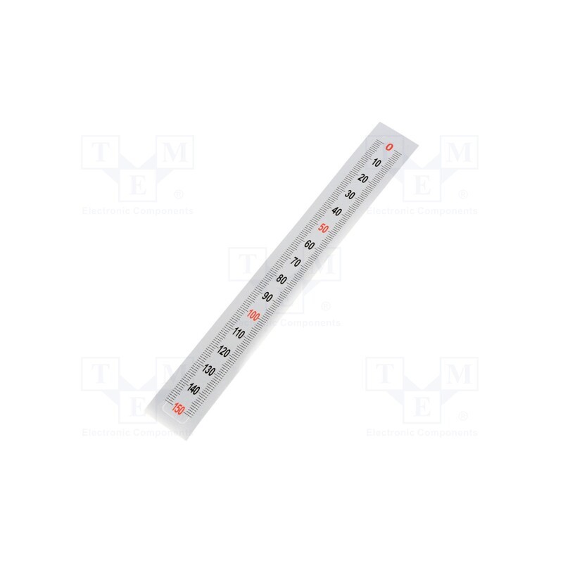 1 pcs x ELESA+GANTER - GN 711-KUS-150-S-O - Ruler, figures vertically arranged,self-adhesive, W: 11mm