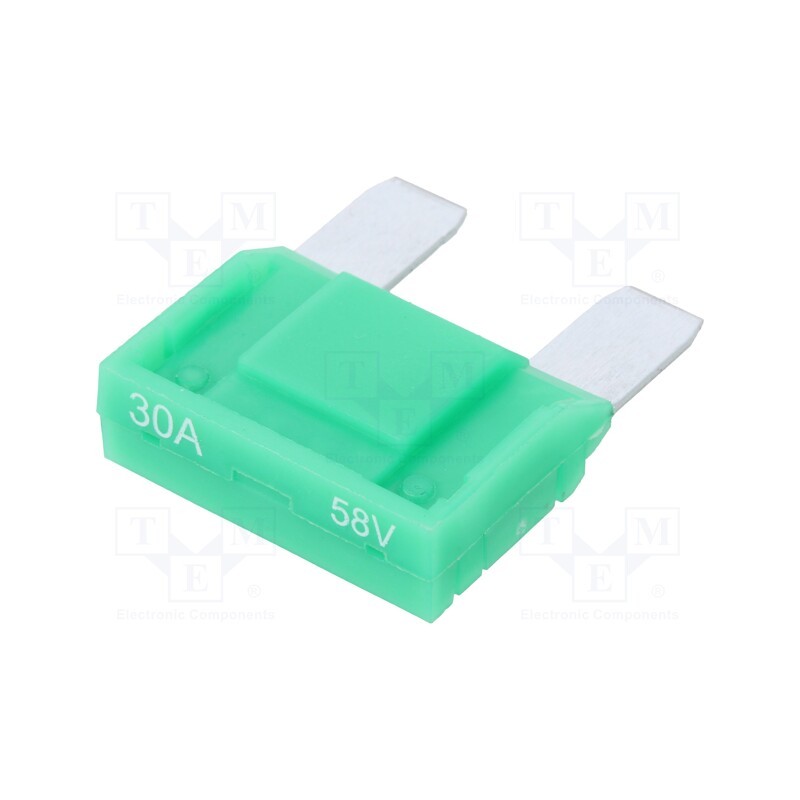 1 pcs x ESKA - 343431-58V - Fuse: fuse, 30A, 58VDC, automotive, 29mm, tin alloy
