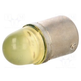 1 pcs x POLAM-ELTA - LY-BA15S-230AC - LED lamp, yellow, BA15S, 230VAC