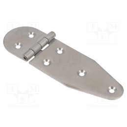 1 pcs x KRAFTBERG - ZAW-130X40X1.5-A2 - Hinge, Width: 40mm, A2 stainless steel, H: 130mm