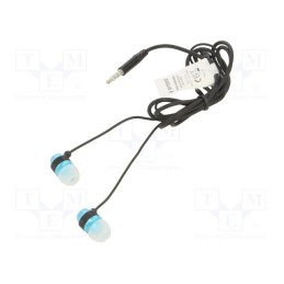1 pcs x GEMBIRD - MHS-EP-002 - Headphones with microphone, black,blue, Jack 3,5mm, in-ear, 1.2m