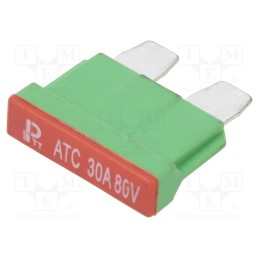1 pcs x ESKA - 340033-80V - Fuse: fuse, 30A, 80VDC, automotive, 19mm, copper, tinned