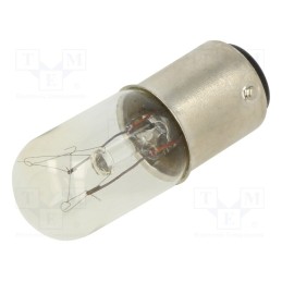 1 pcs x SCHNEIDER ELECTRIC - DL1BEG - Filament lamp: miniature, BA15D, transparent, 120VDC, 120VAC
