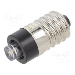 1 pcs x MARL - 210-997-20-38 - LED lamp, white cold, E10, 5÷6VDC, No.of diodes: 1, -30÷75°C, 5mm