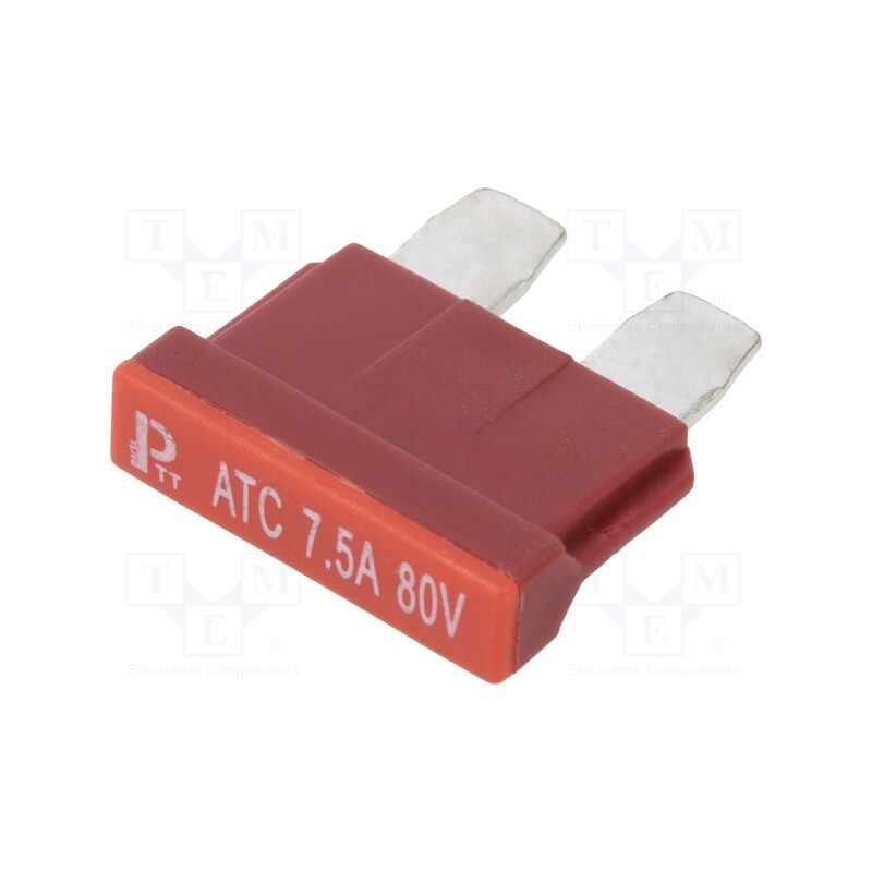 1 pcs x ESKA - 340026-80V - Fuse: fuse, 7.5A, 80VDC, automotive, 19mm, copper, tinned