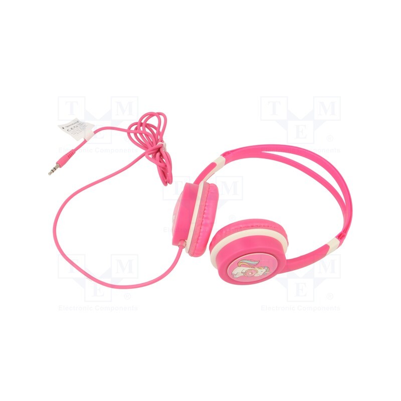1 pcs x GEMBIRD - MHP-JR-PK - Headphones, pink, Jack 3,5mm, headphones, 1.2m, 85dB