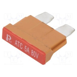 1 pcs x ESKA - 340024-80V - Fuse: fuse, 5A, 80VDC, automotive, 19mm, copper, tinned