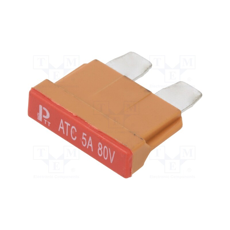 1 pcs x ESKA - 340024-80V - Fuse: fuse, 5A, 80VDC, automotive, 19mm, copper, tinned