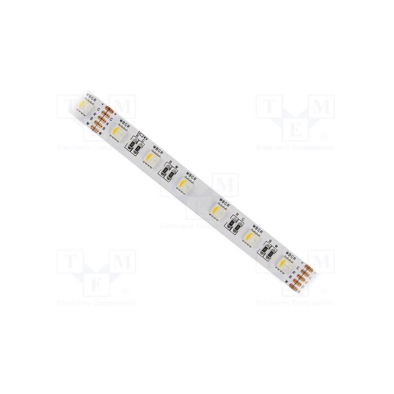 1 m x IPIXEL LED - S012060CB4PZ (RGB+3000K IP20) - LED tape, RGBW, 5050, 12V, LED/m: 60, 12mm, white PCB, IP20, 120°